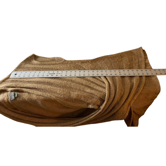 Dots Women's 3X Brown Open Front Draped Cardigan Sweater Acrylic Winter - Picture 7 of 12